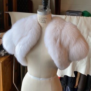 Fox fur bolero or shrug